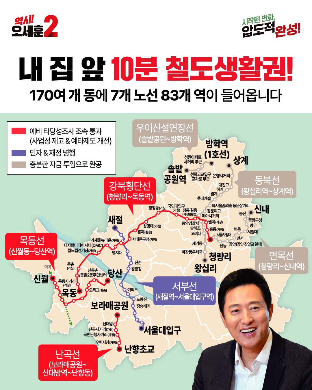 내 집 앞 10분 철도생활권!